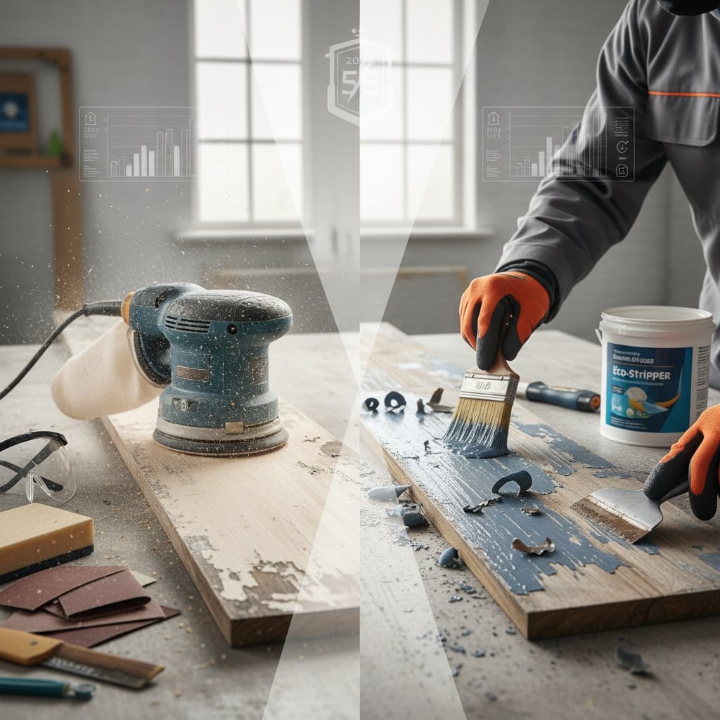 Image for Sanding vs Chemical Stripping: 2025 Cost Guide