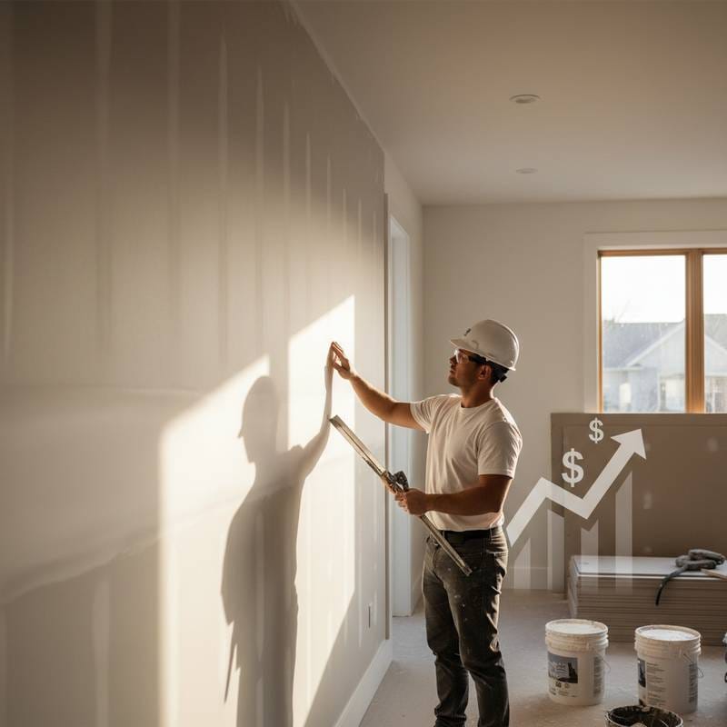 Image for Why Level 5 Drywall Jumps $800 Next Year