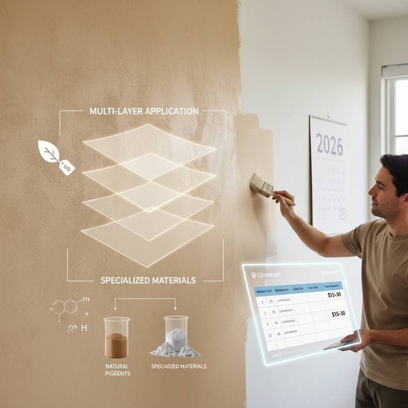 Image for Why Limewash Paint Costs Triple Traditional Paint