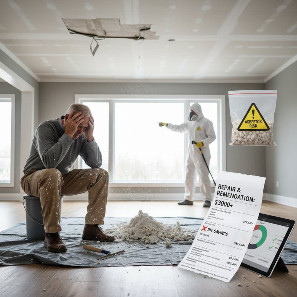 Image for Popcorn Ceiling DIY: The $3K Regret to Dodge
