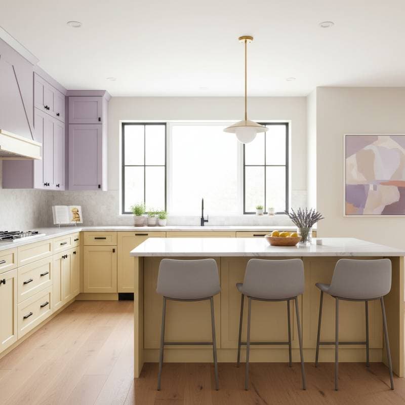 Featured image for Why Lavender & Butter Yellow Rule 2026 Kitchens