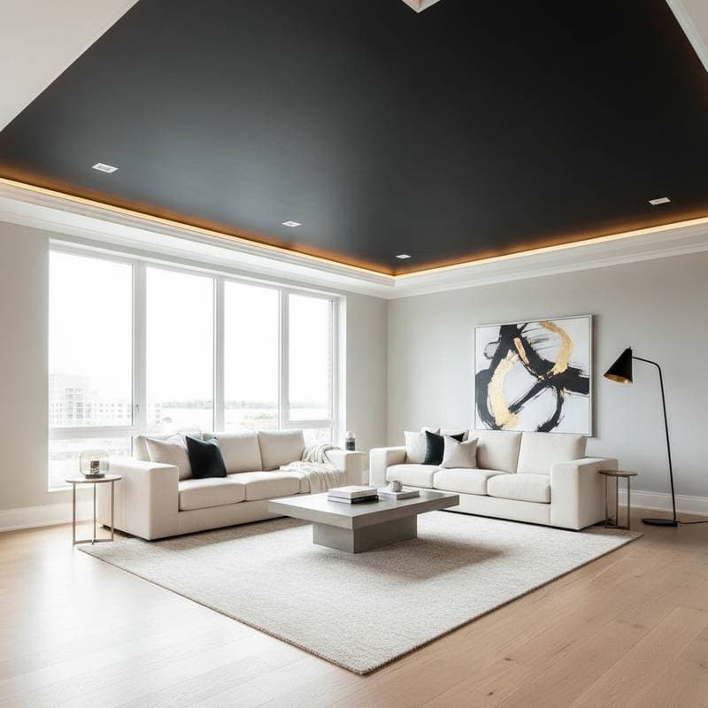 Image for Why Matte Black Ceilings Rule 2026 Home Trends