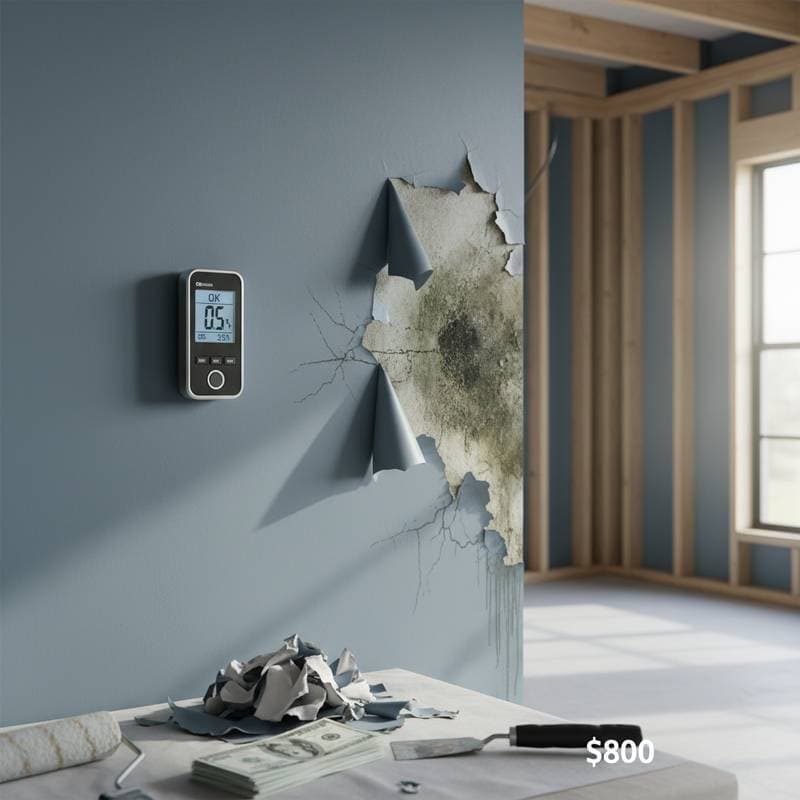 Image for Why Skipping Moisture Tests Costs $800 in Paint Fixes