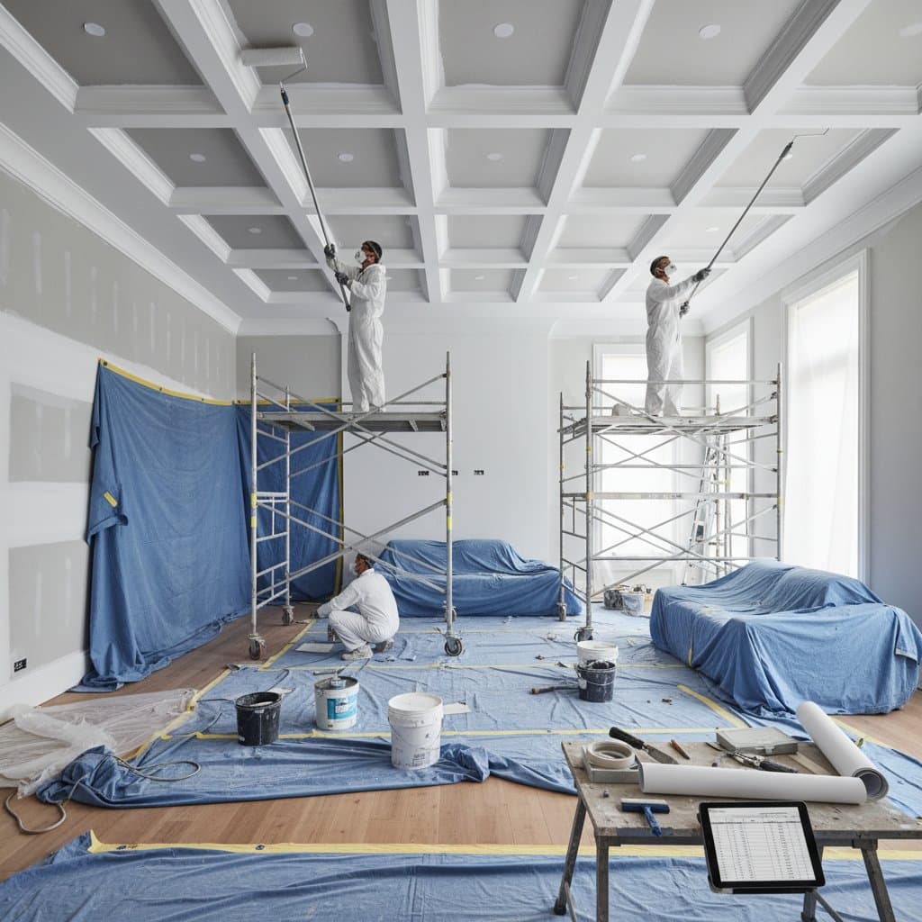 Image for Why Ceiling Painting Costs 30% More Than Walls