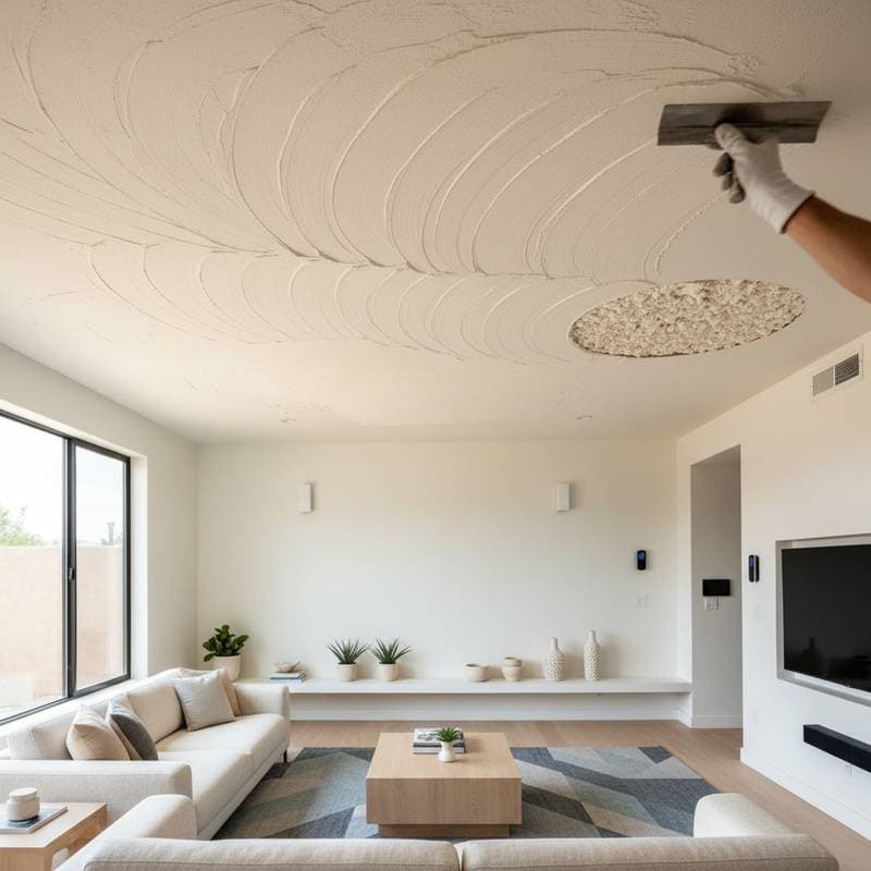 Image for Santa Fe Texture Replaces Popcorn Ceilings in 2026