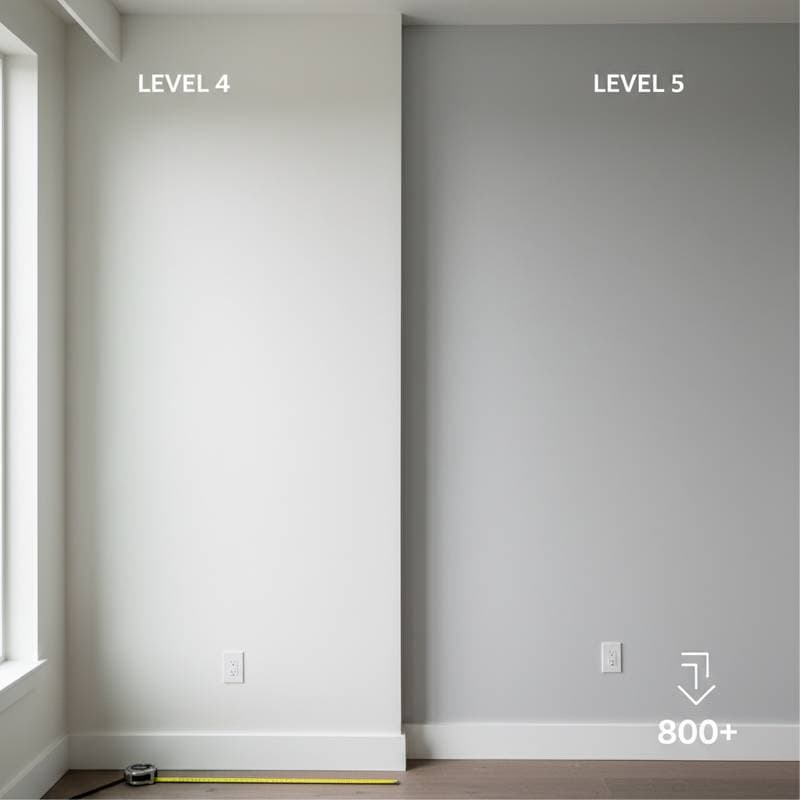 Image for Level 4 Drywall Finish Saves You $800 Over Level 5