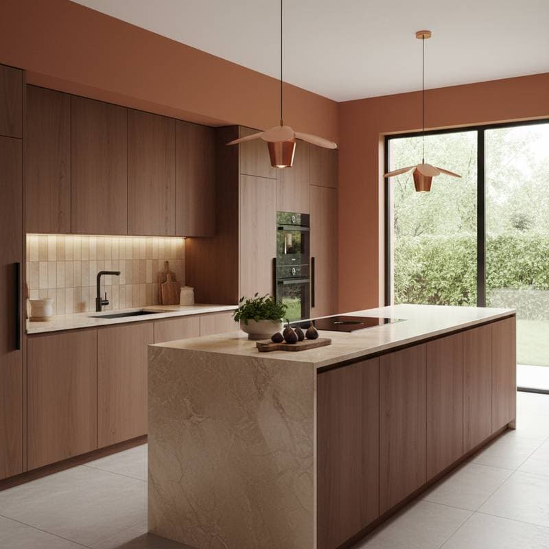 Image for Why Terracotta-Rust Will Dominate 2026 Kitchens