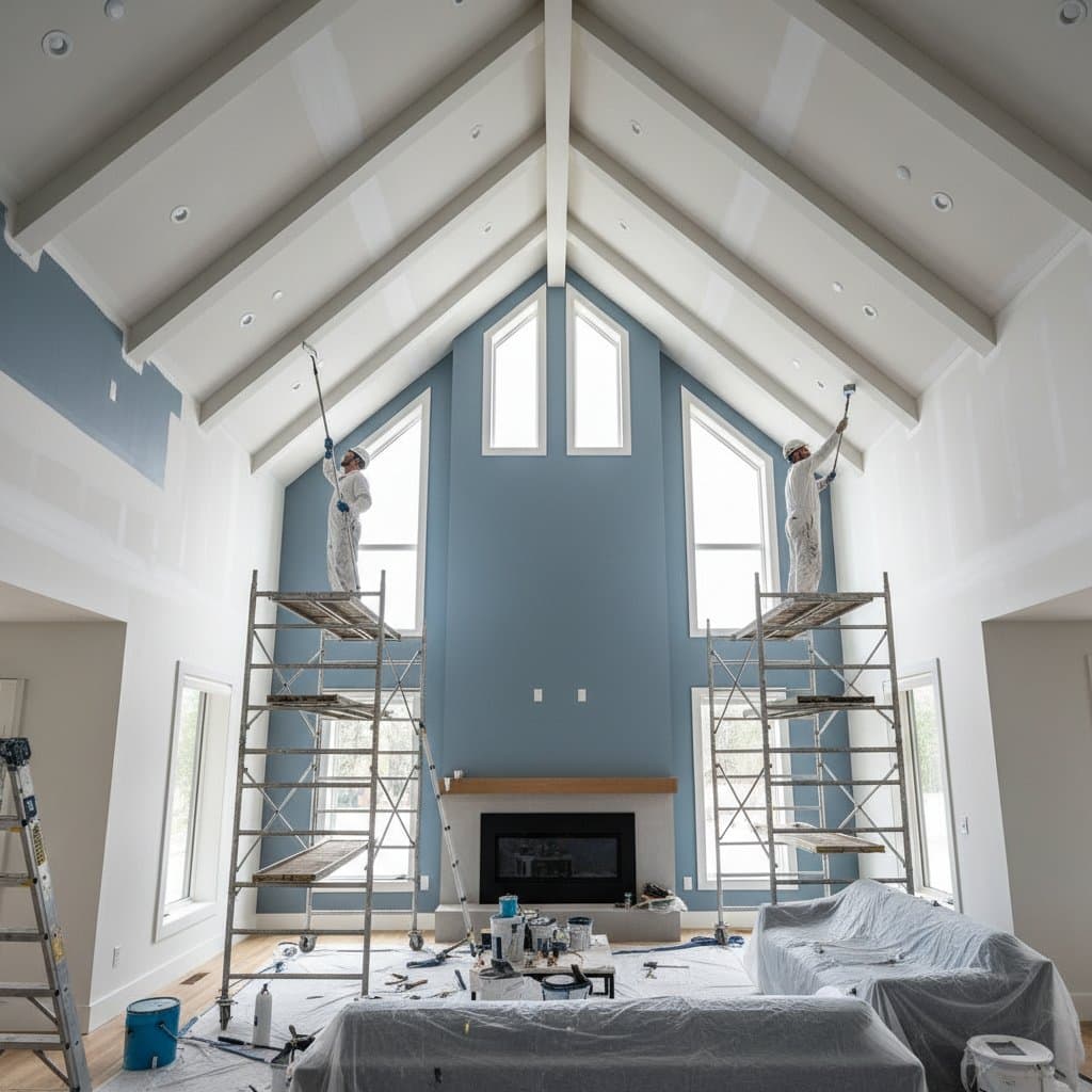 Image for Why Painters Charge 60% More for Vaulted Ceilings