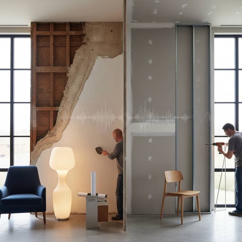 Image for Plaster Walls Cost 3x More Yet Endure 50 Years