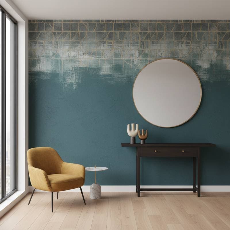 Image for Why Paint-Wallpaper Hybrids Top Accent Walls