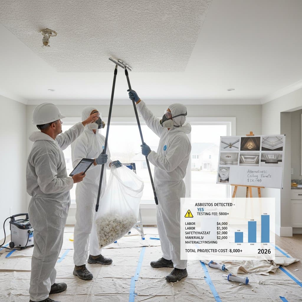 Image for Why Popcorn Ceiling Removal Hits $8K in 2026