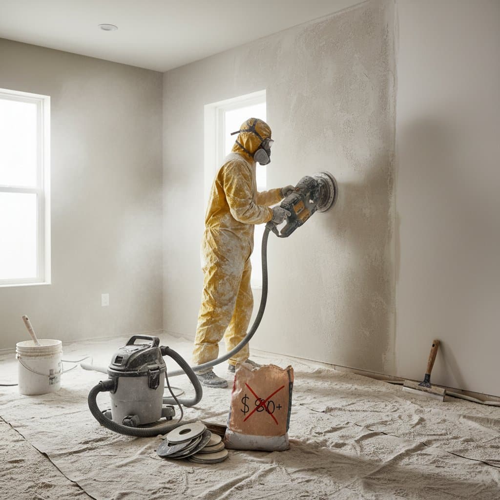 Featured image for The $800 Sanding Trap Before Painting Textured Walls