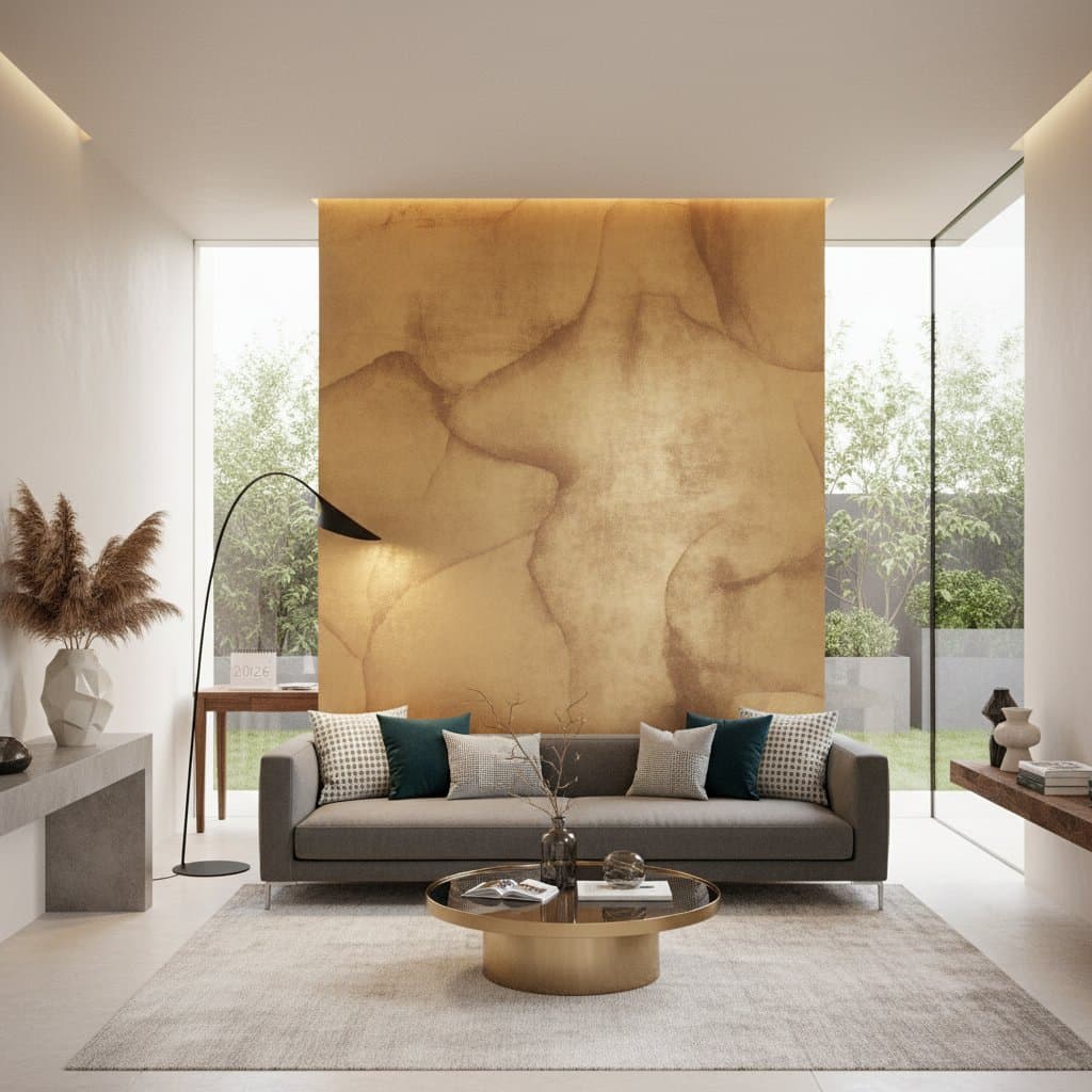 Featured image for Metallic Accent Walls Bring Drama Without Clutter