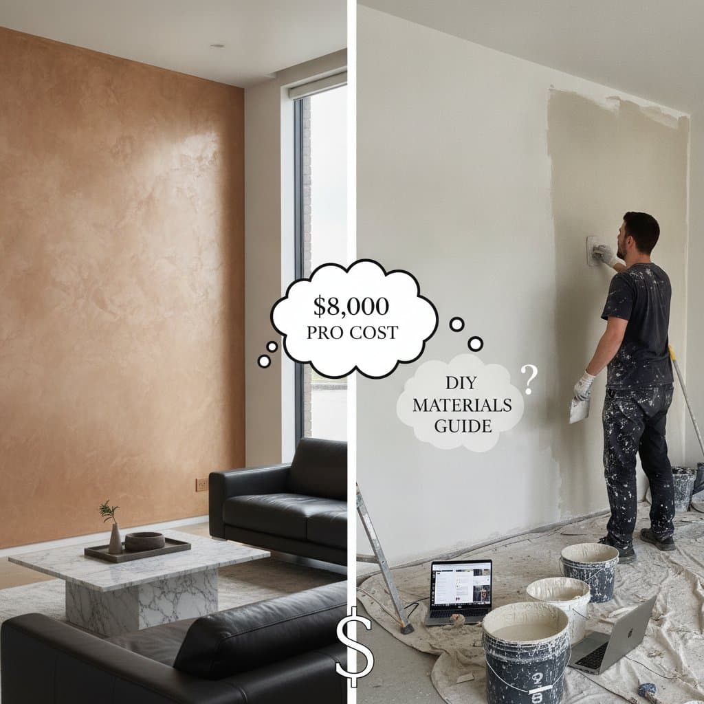 Image for Venetian Plaster: $8K Pro Cost vs DIY Materials