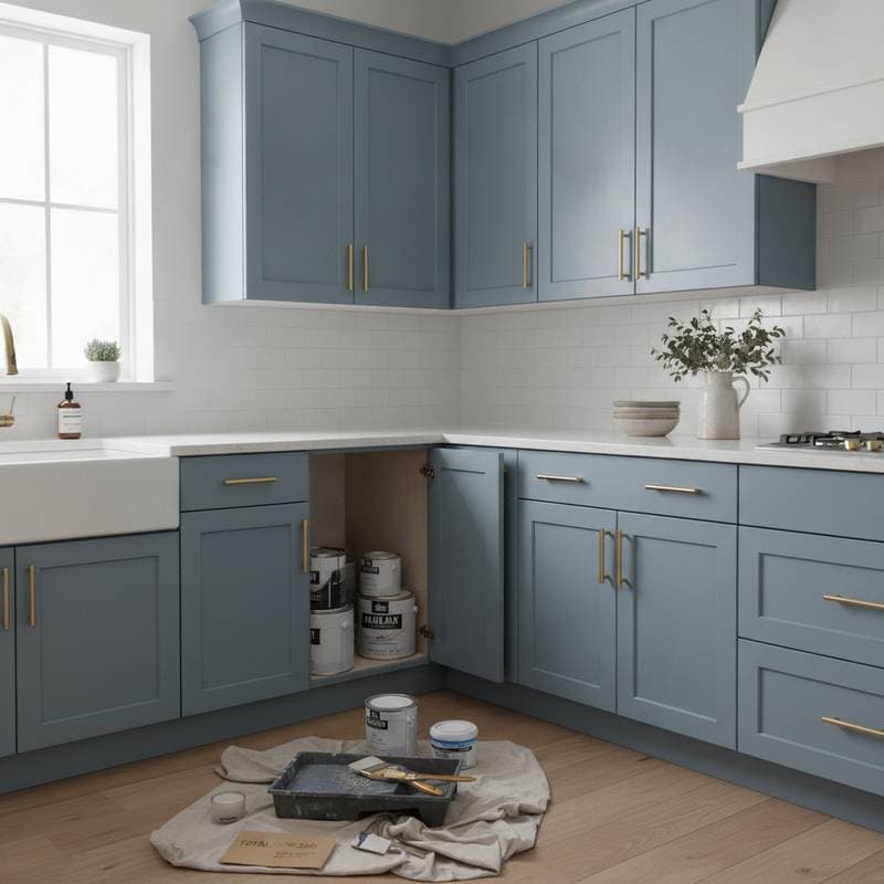 Featured image for Chalk Paint Refresh: Cabinet Makeover for $200