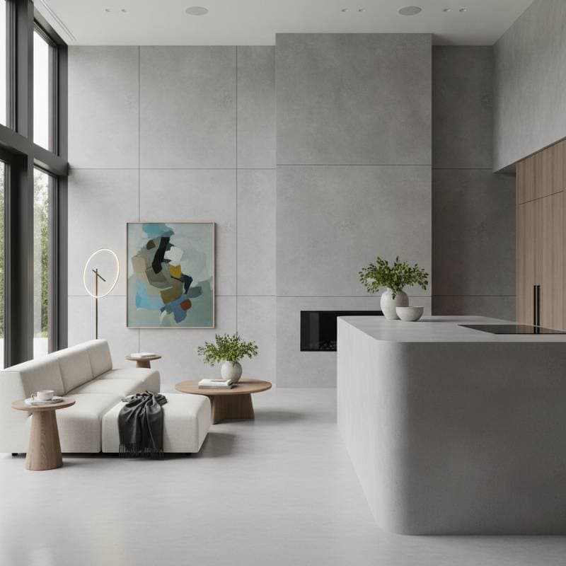 Featured image for Micro-Cement Paint Creates Concrete Look Without the Weight