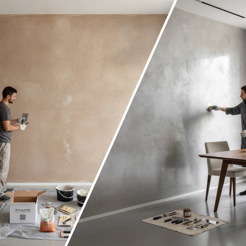 Image for Venetian Plaster: $400 DIY Kit vs $6K Pro Install