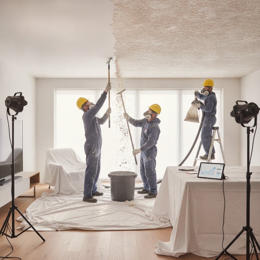 Image for Why Popcorn Ceiling Removal Now Costs $800+ in 2026