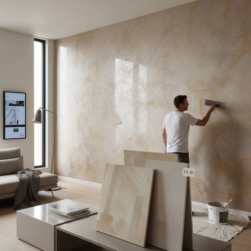 Image for Venetian Plaster Costs: $6-$30 Per Square Foot