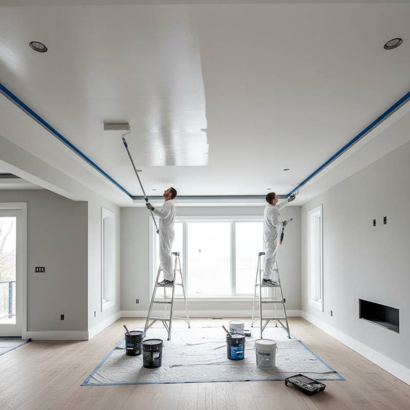 Image for Why Flat Ceilings Cut Painting Costs 25%